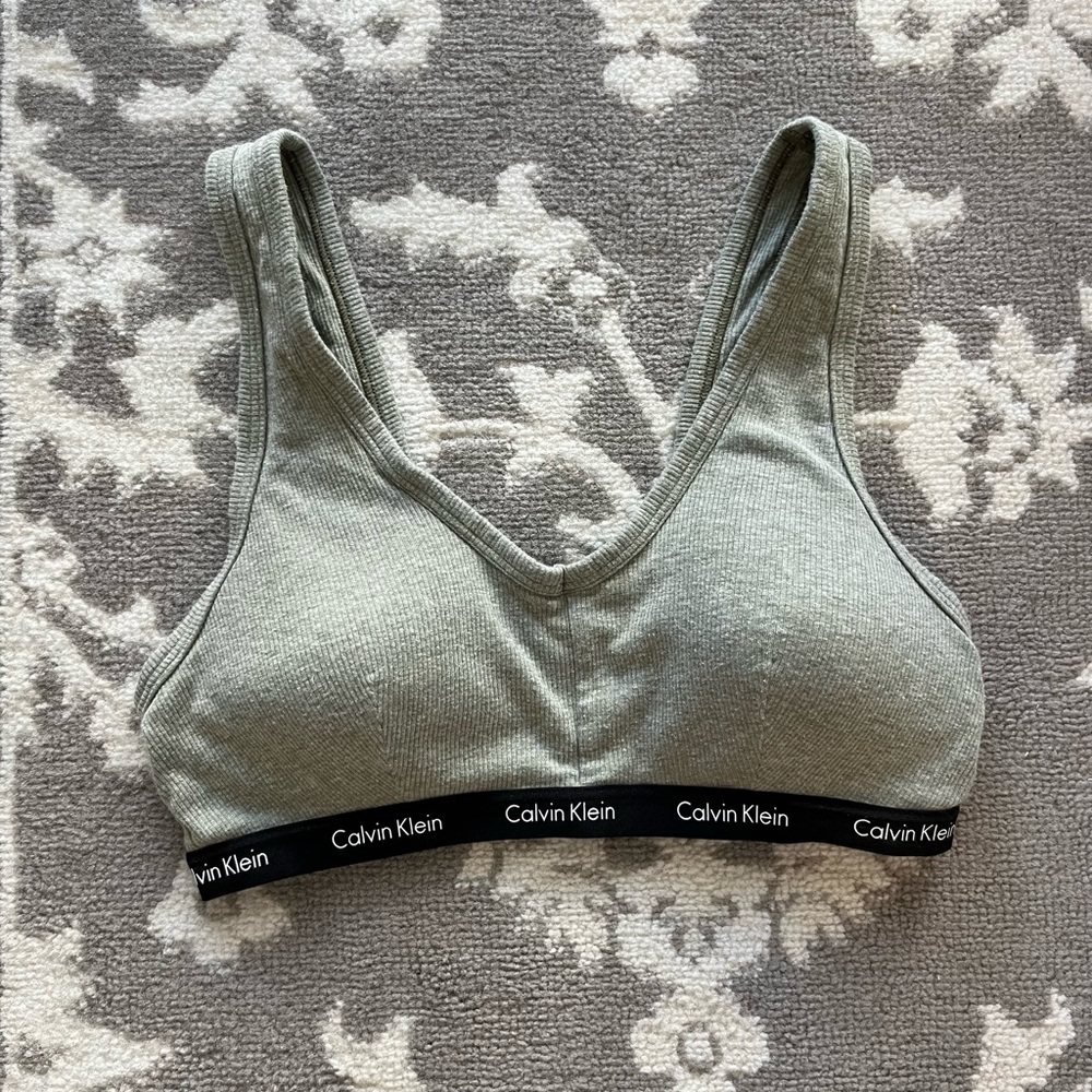 Calvin Klein Green Lounge Bra